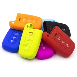 LIGHTKOREA Funda de silicona para llave inteligente con 4 botones para Hyundai Kia Elantra, Genesis Coupe, Sonata, i30, Sportage, Sorento, Forte Koup, Optima K5 (verde manzana)