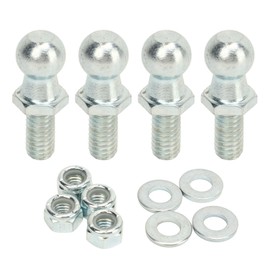 4 x 13 mm Ball Bolts with Hardware 5/16 Inch 18 Thread Long Durability for Gas Struts Gas Lift Support Ball Round Ball Screws Round Ball Screws