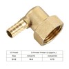 sourcing map Brass Hose Barb Fitting Elbow, 8mm Barbed x