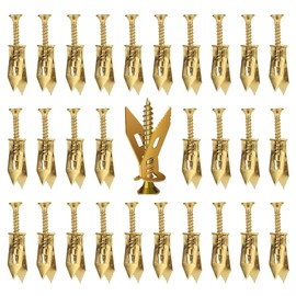 160 Pcs Self Drilling Drywall Anchors with Screws Kit - 80 Pcs Metal Drywall Anchors (0.47X1.18 in) & Sheetrock Screws, Easy Application No Drill Needed, Holds 66 lbs for Wall Hanging Kit