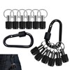 （12PCS,Black）Bit Holder Key Chain,1/4 inch Hex Shank Bit Holders,Quick Release