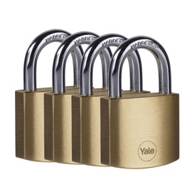 Yale Keyed Padlock, Brass, 60 mm