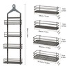 ODesign 4 Tier Height-Adjustable Shower Caddy Hanging Anti-Swing-Over The Shower