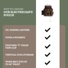 Trailside Genuine Leather Electrician Tool Pouch with Belt Loop for