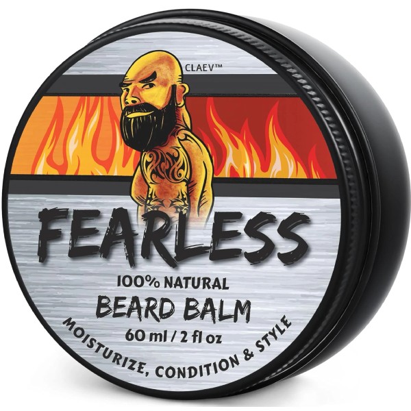 Claev Beard Balm 2oz Natural Conditioning and Styling with Shea