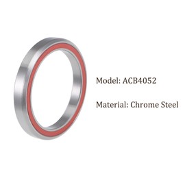 Kozelo 1pcs ACB4052 Bicycle Headset Bearing - [40mm Bore Dia x 52mm OD x 7mm Width] 45°/45°Assembly Angle for Industrial Equipment