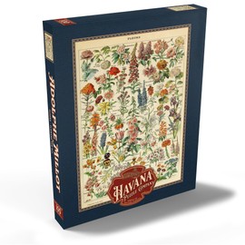 MyPuzzle Fleurs - Flowers for All, Vintage Art Poster, Adolphe Millot - Premium 100 Piece Puzzle - MyPuzzle Special Collection by Havana Puzzle Company