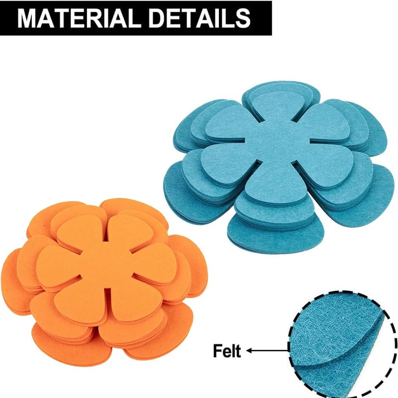 AIXXCUVQ 24pcs/Set Stack with Confidence Using Felt Pan Protectors for