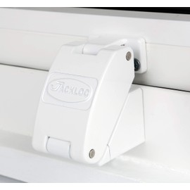 JACKLOC Robust Folding Window Restrictor - White
