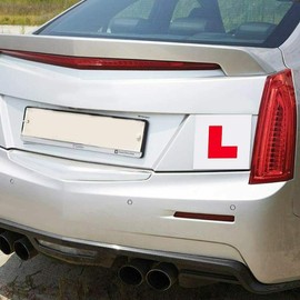 CRYSTAL CROWN 2 x L Plate Magnetic Exterior Car Pair New Pair Car Learner Plates Secure & Safe