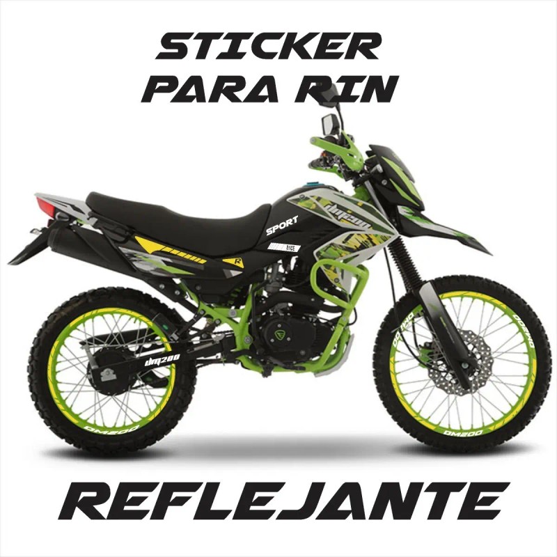 Kit De Stickers Reflejantes Rin Dm200 Más Regalo