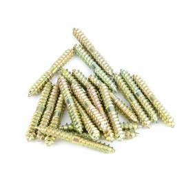 Uadme Double Ended Screw - 20Pcs Dowel Screws Self Tapping Threaded Bolts Rods Bars for Woodworking Furniture Connector 5 * 40mm