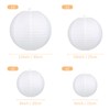 Encham 10PCS White Paper Lanterns, Chinese Lanterns for Wedding Birthday