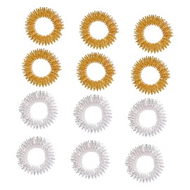 Beavorty 20pcs Finger Massage Rings for Acupressure and Sensory Relief Fidget Toy for Boy Girl and Adults for Add Autism and Stress Relief Durable Spiky Design
