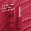 NYX PROFESSIONAL MAKEUP - Brillo de labios antiadherente, terciopelo rojo