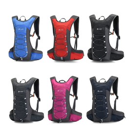 CLAPE Hydration Backpack with Hydration Bladder 2 L Waterproof Bicycle Backpack Breathable Ultralight Water Backpack Functional Sports Backpack for Outdoor Cycling Camping Hiking Running, Ot05-black