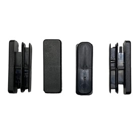 dexierp Protection Force 1/2" X 1 1/2" 13 X 38 mm (Pack of 20) Rectangular OD Tubing Plastic Insert Plug, Tubing Post End Cap, Chair Glide