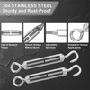 sourcing map M5 Hook and Eye Turnbuckles for Cable Wire