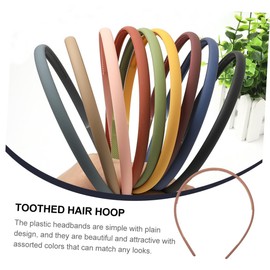 Healeved 9pcs Plastic Hair Hoop for Women Simple Fashion Headbands in Mixed Colors Hair Accessories for Quick Styling and Everyday Wear