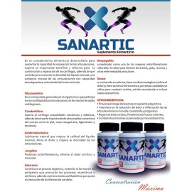 Sanartic Glucosamina Pastillas Suplemento Articulaciones Sabor