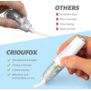 CRIOUFOX Refillable White Out, Retractable White Out Tape, 4 Pcs