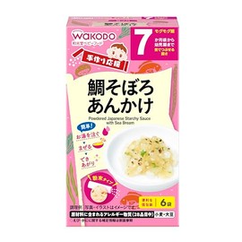 Wakodo Handmade Cheerful Snapper Soboro Snacks, 0.1 oz (2.7 g) x 6 Packs