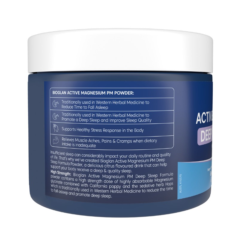 Bioglan Active Magnesium Pm Deep Sleep Powder 240g