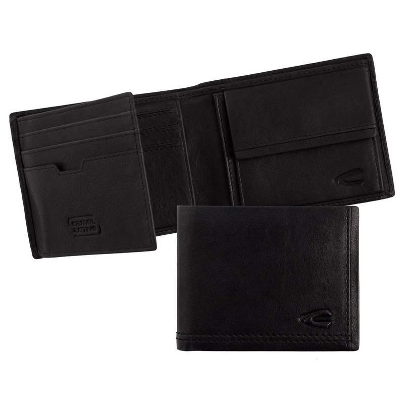 camel active Osaka Coin Pouch, 11 cm, Black (Schwarz)