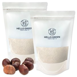 Hello Green Domestic Chestnut Peel Powder 500gX2 (Pack) Total 1kg Chestnut Peel / 헬로우그린 국산 율피분말 500gX2(팩) 총1kg 밤속껍질