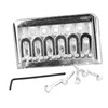 Fixed Hardtail Guitar Bridge U Shape Saddle Bridge Replacement Metal