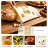 Stnopw Reusable Beeswax Bread Bag with Clear Window, Large Stand-Up