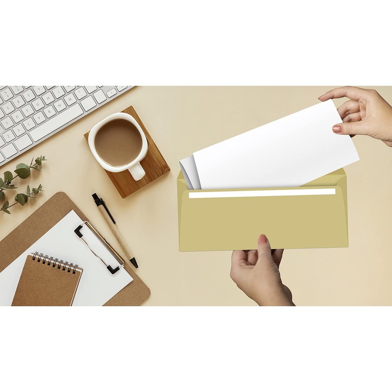DL Envelopes Manilla - Pack of 50 Peel and Seal,