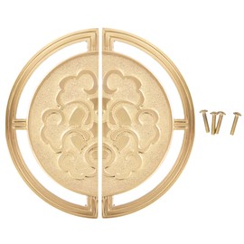 1 Set Chinese Classical Brass Handle Wardrobe Door Pulls Wine Cabinet Round Handle Furniture Hardware Accessories140MM