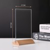 Andchi 2pcs A4 Acrylic Table Sign Holders T-Shape Both Sides