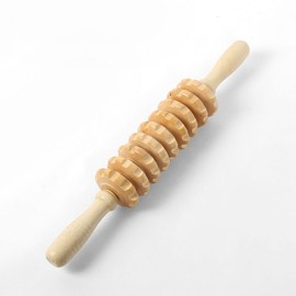 Wooden acupressure roller massage rod manual acupressure device massage rod 16ea