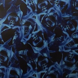 Dip Ape 16oz hydrographic film / activator Blue Flaming Skulls hydro dip dipping wizard