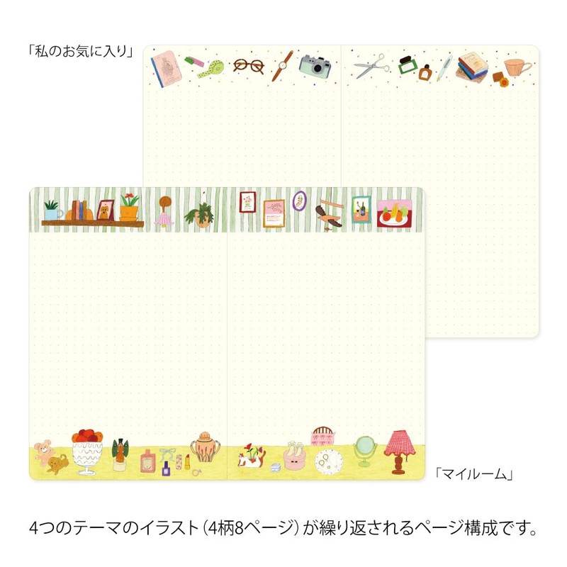 Midori Notebook, Loose Log, My Life Pattern, B6 15355006