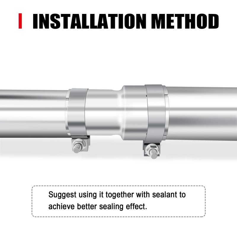 Stainless Steel 2.5 to 2.75 Inch Exhaust Adapter, 2.5" ID