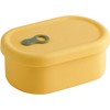 Premium Korean-Made Silicone Airtight Food Container 350ML – Mango Yellow