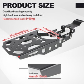 Motorcycle Up to 11-22 Lbs Rear Rack Luggage Rack Compatible with X260 X160 Segway for Surron X Light BeeX Electric Dirt Bike E-Bike Carrier Rear Tail Storage Rack