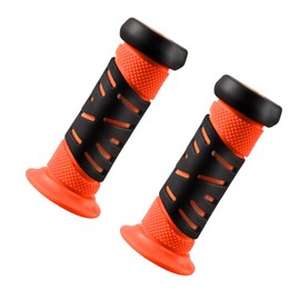 LOVIVER Bike Handle Grips Kids Handlebar Grips Non Slip Soft Rubber Bike Grips for Girls and Boys Tricycle Biking, Orange