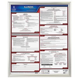 J. J. Keller Snap Poster Frame, 20 x 24 Inch, Metal/Aluminum - Clear Gloss Finish Overlay - Includes Instruction Sheet, 4 Mounting Screws and Drywall Anchors
