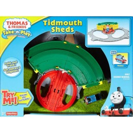 Fisher-Price Thomas & Friends Take N Play Tidmouth Sheds, Portable Hub Track Set.  BNIB