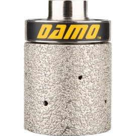DAMO 2"X2" Coarse Diamond Vacuum Brazed Grinding Drum Wheel Zero Tolerance with 5/8-11 Thread