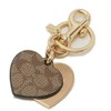 Coach 91478IMKHA Key Ring, Heart, Signature Leather, Outlet Product
