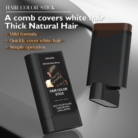 Hair Color Stick Instant Hair Dye Pen Disposable Portable Hair Mascara Cover Gray Hair Touch Up Stick,Hair Dye Comb Hair Color Pen for Roots Hairline Shading Pen Safe for Women Men (Dark Brown)