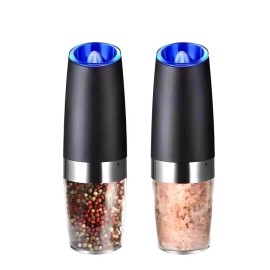 Electric Salt or Pepper Grinder Mill Set Gravity Sensor Battery Power 1 Grinder