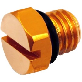 Unbranded Billet Aluminum Air Bleeder Screw For GM 2001-17 Duramax Diesel Fuel Filter Gold