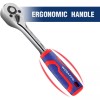 WORKPRO 3-Piece Ratchet Set 1/4" 3/8" 1/2" Drive Ratchet Wrench