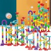 Roll Ball Track Building Blocks Colorful Stereoscopic Maze Stacking Toys